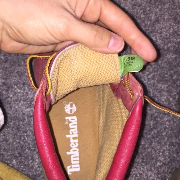 Custom Red Timberlands Women’s size 7.5 - Picture 8 of 8